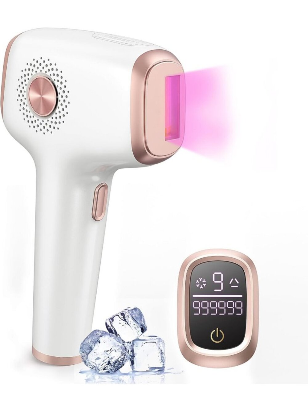 Effective IPL Hair Removal Device with Ice Cooling Technology for All Skin Types
